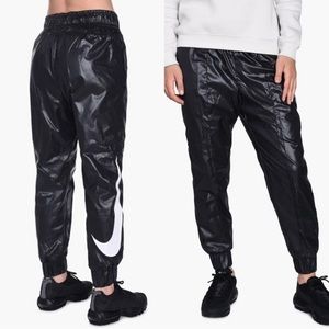 Black Nike Swoosh Joggers